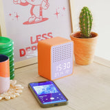 RISE PLAY - SPEAKER + ALARM CLOCK - ORANGE