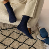 SOKKEN - WOOL - NAVY BLUE